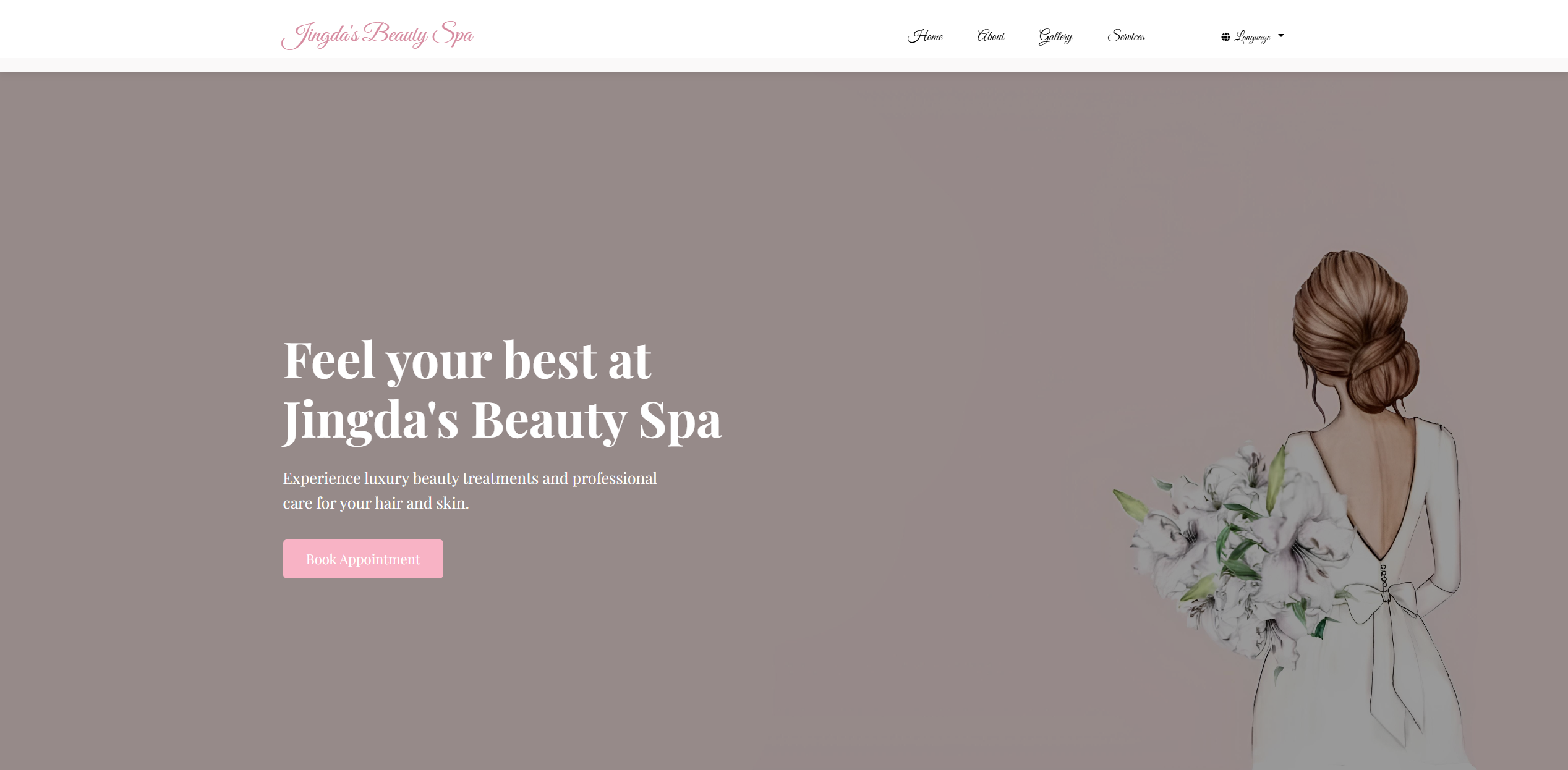 Jingda's Beauty Spa Website